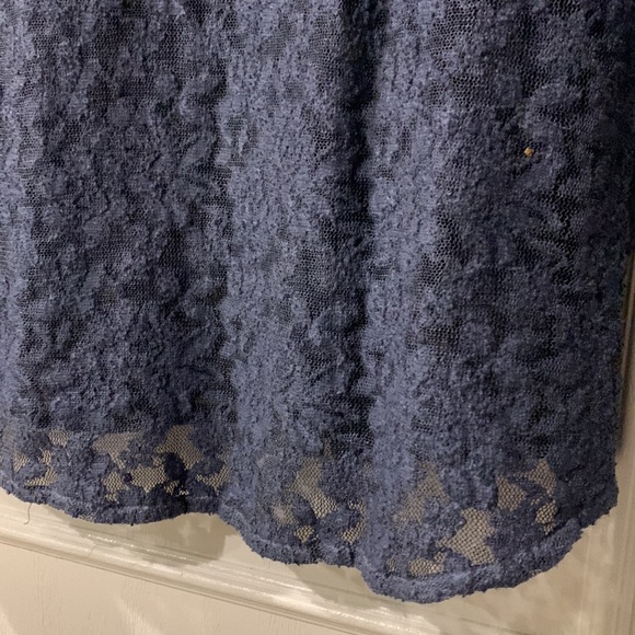 William Rast Lace slim-fitting Long sleeve Blue button down woman’s shirt Sz XS - Picture 9 of 12